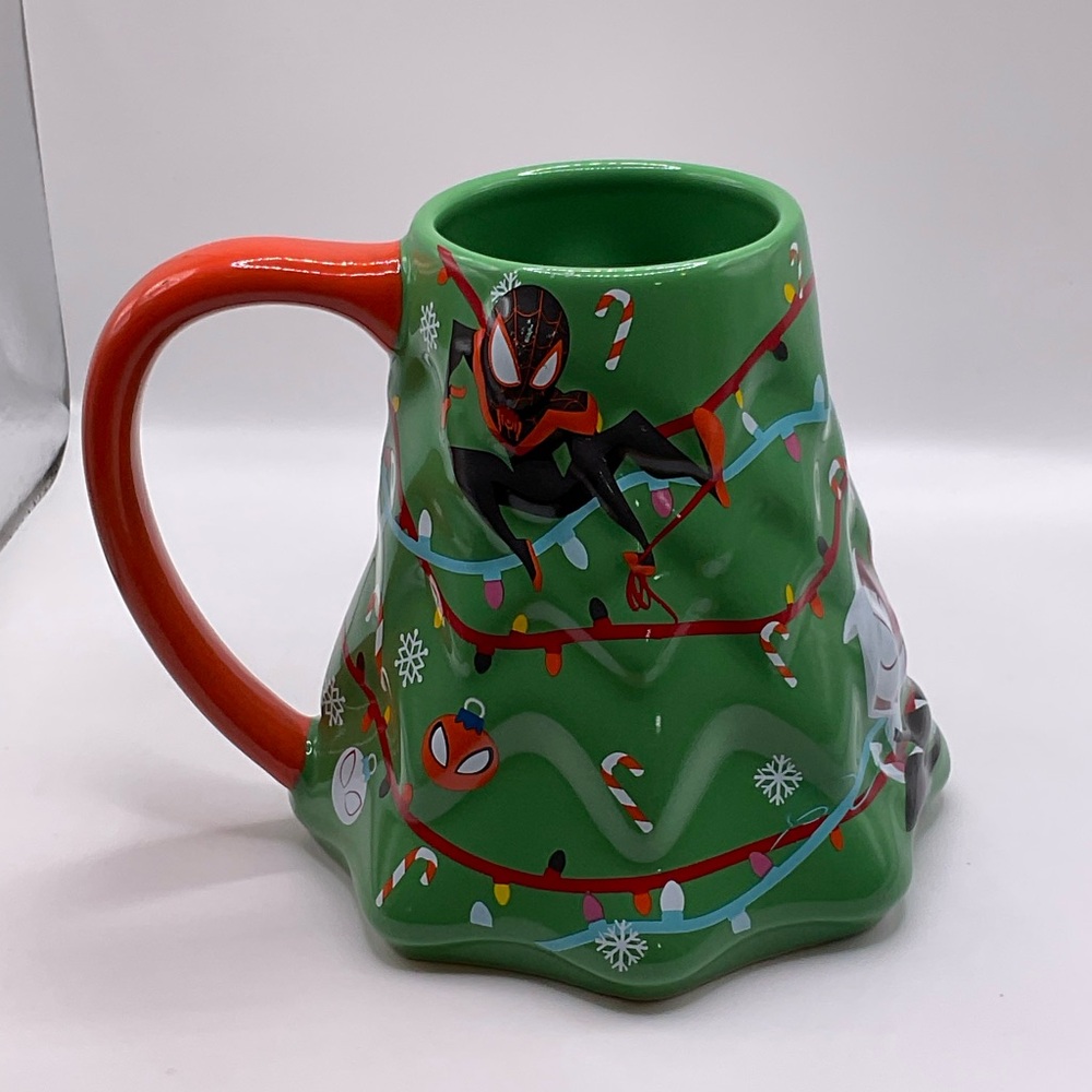 Spider-Man Christmas Tree Coffee Mug/Cup Disney MARVEL